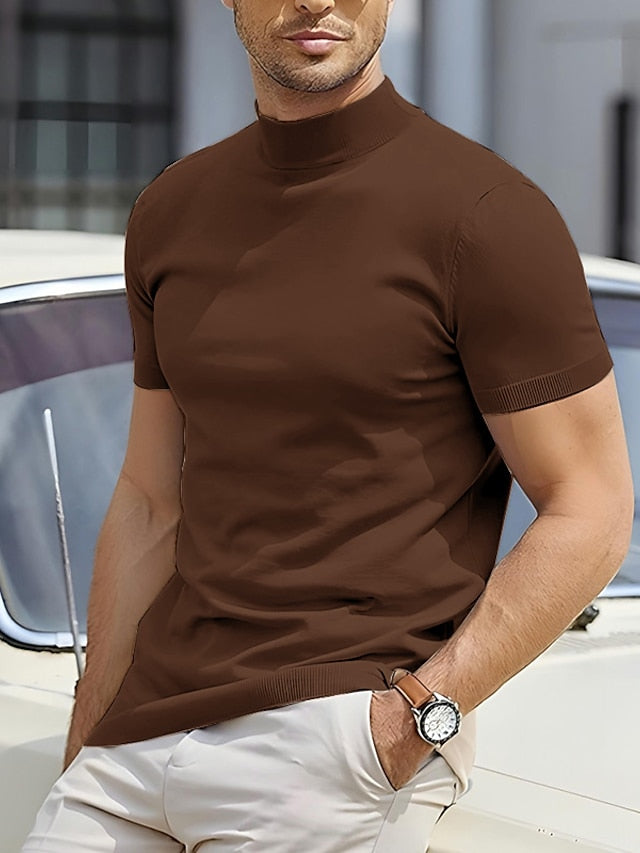 Kurzarm-Rollkragen-Shirt - Riccardo