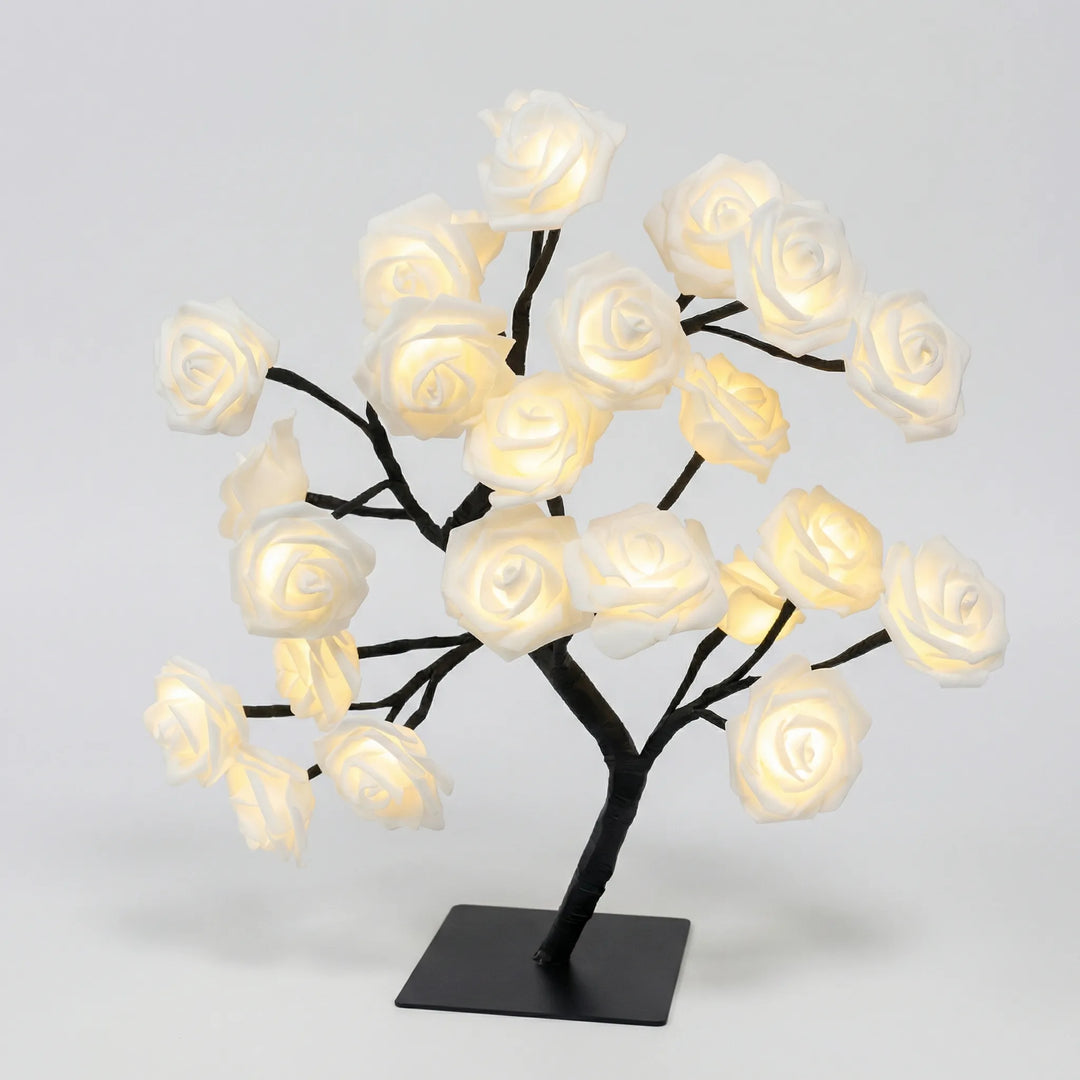 LED-Tafellamp In Boomvorm Met Rozenbloemen - Petalight