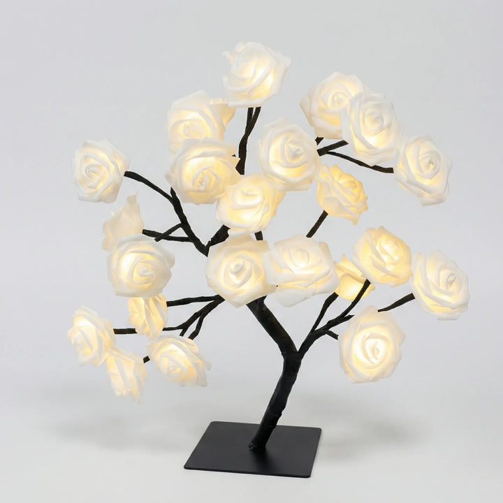 LED-Tafellamp In Boomvorm Met Rozenbloemen - Petalight