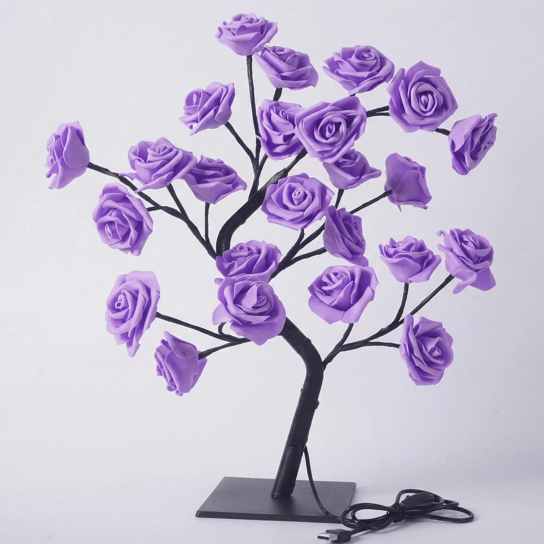 LED-Tafellamp In Boomvorm Met Rozenbloemen - Petalight