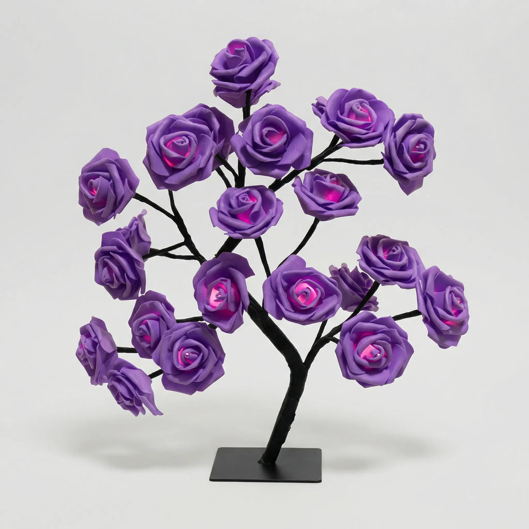 LED-Tafellamp In Boomvorm Met Rozenbloemen - Petalight