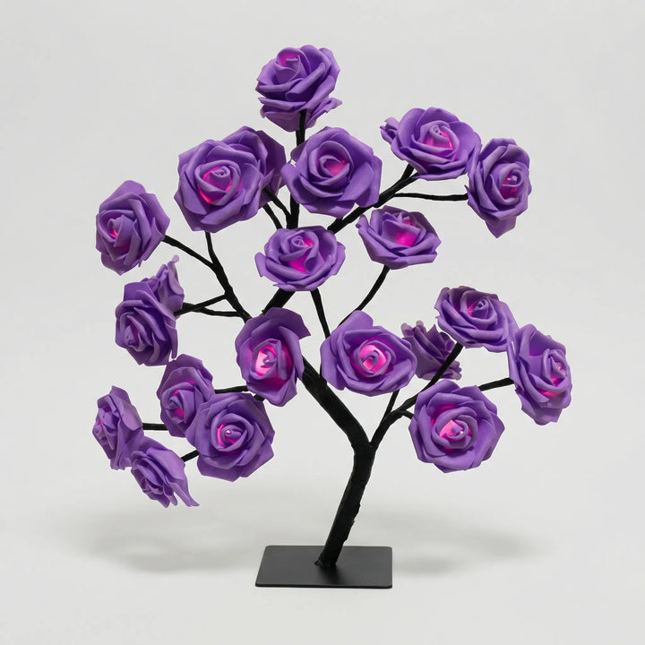 LED-Tafellamp In Boomvorm Met Rozenbloemen - Petalight