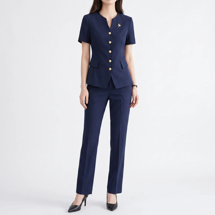 Ladies Pink Pants Suit -  Lynne