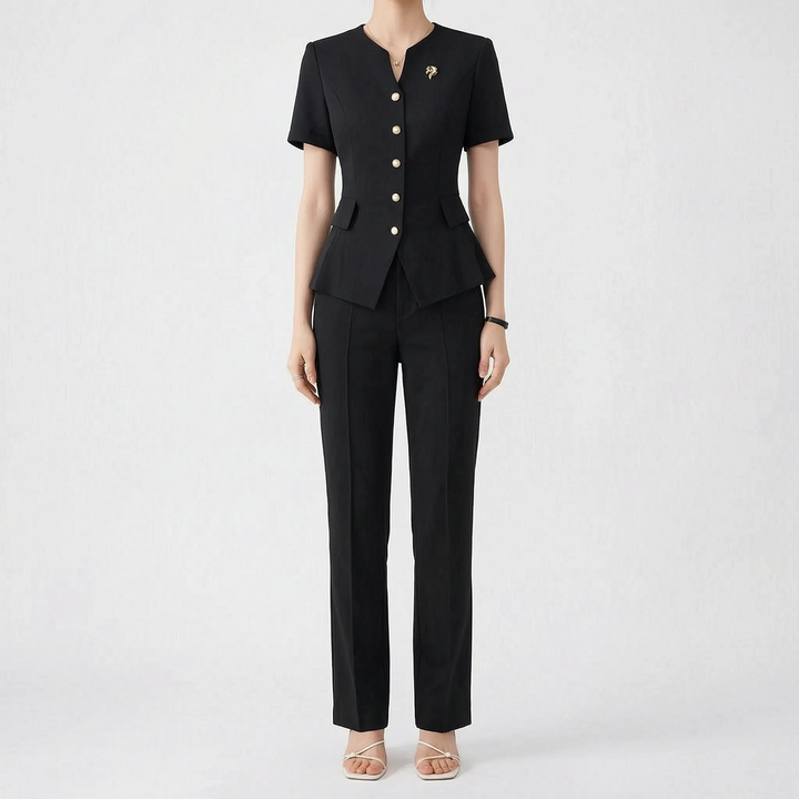 Ladies Pink Pants Suit -  Lynne