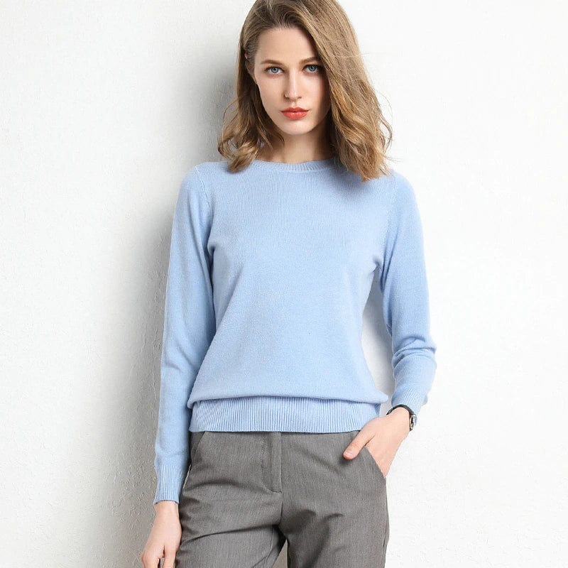 Langarm-Pullover Mit Rundhalsausschnitt - Katrin