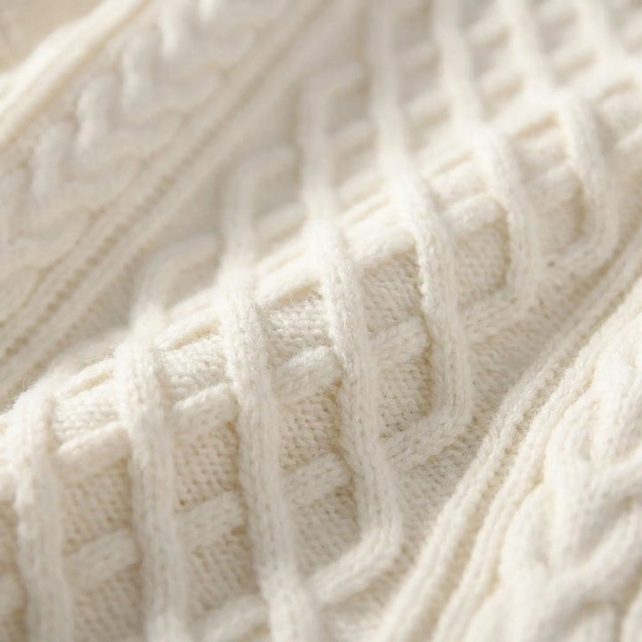 Langarm-Zopfmuster-Pullover - David