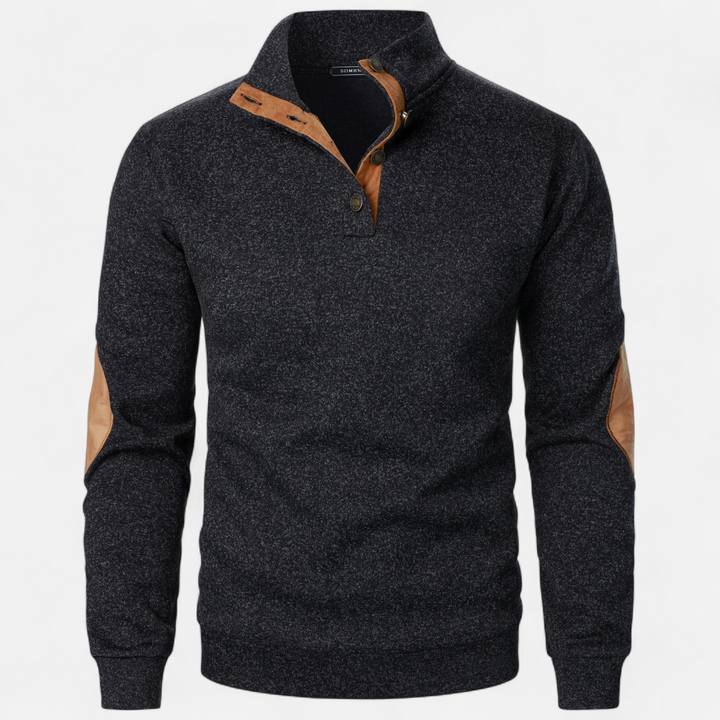 Langarm Pullover Mit Stehkragen - Eddy