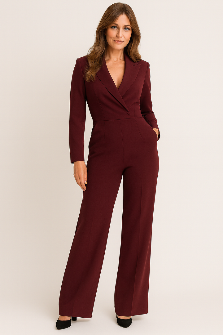 Langärmeliger Jumpsuit Mit Tailliertem Schnitt - Frederike