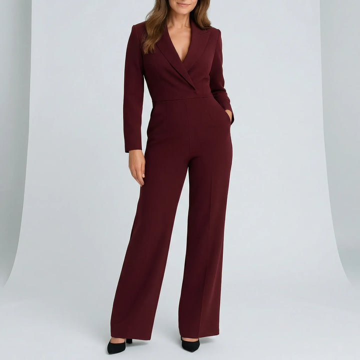 Langärmeliger Jumpsuit Mit Tailliertem Schnitt - Frederike