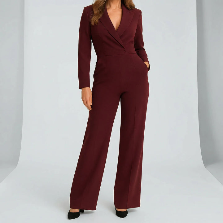 Langärmeliger Jumpsuit Mit Tailliertem Schnitt - Frederike
