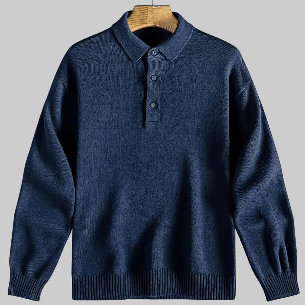 Langärmeliger Polo-Pullover - Tiago