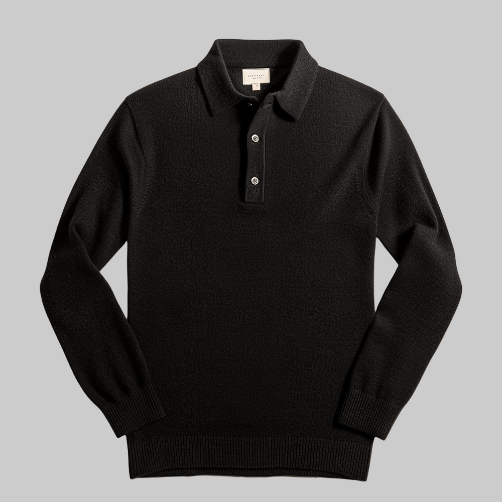 Langärmeliger Polo-Pullover - Tiago
