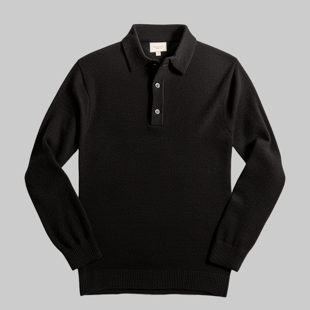Langärmeliger Polo-Pullover - Tiago