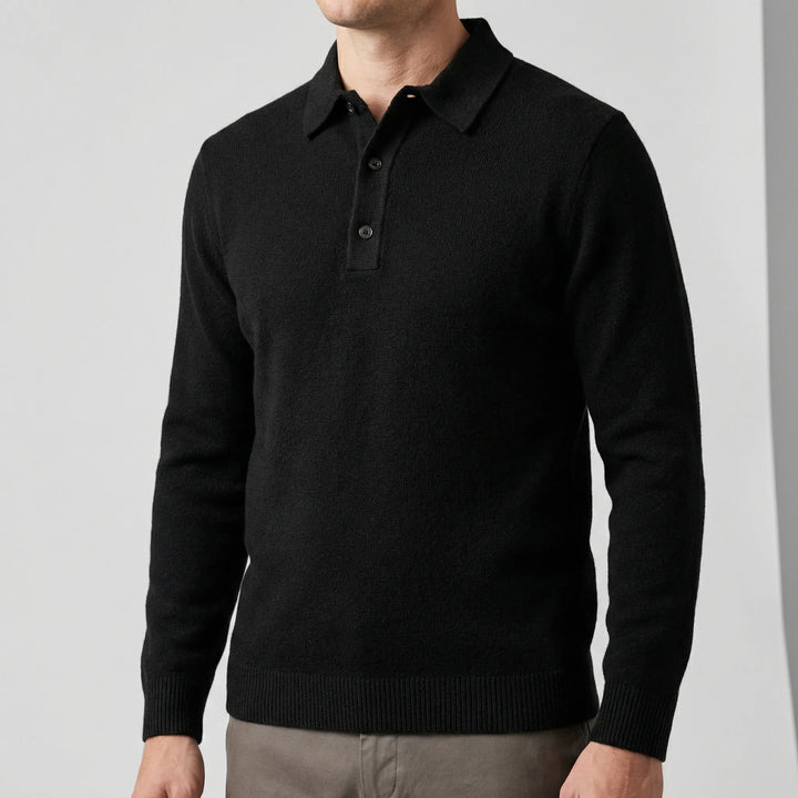 Langärmeliger Polo-Pullover - Tiago