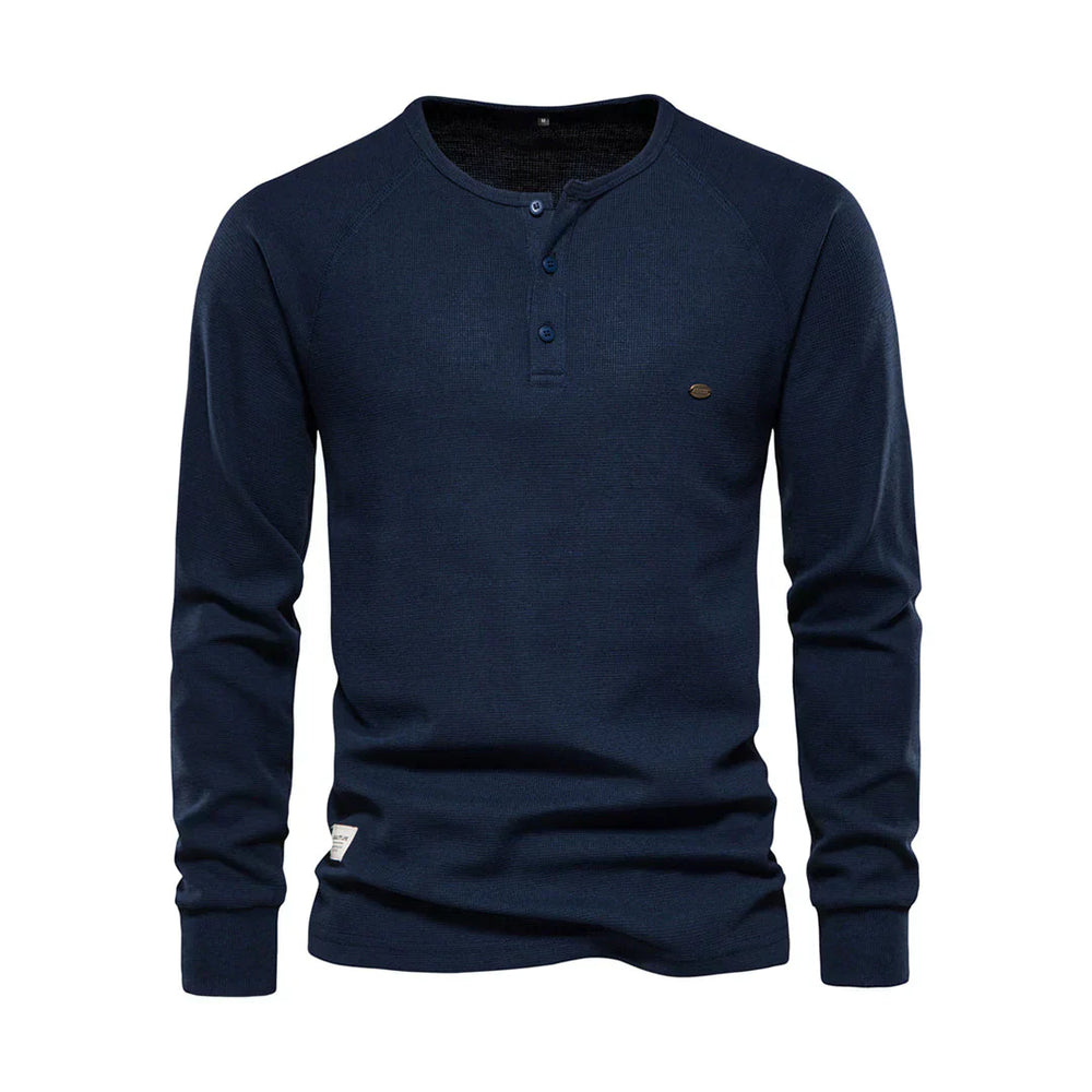 Langarmshirt Mit Knopfleiste - Giuseppe
