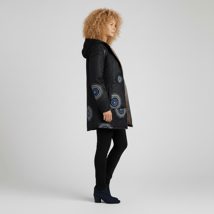 Lange Taillierte Kapuzenjacke - Philine