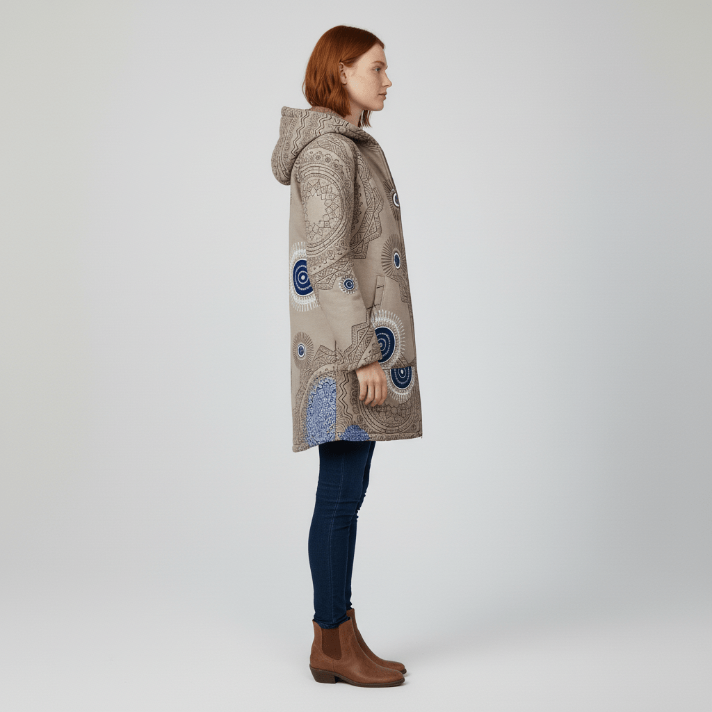 Lange Taillierte Kapuzenjacke - Philine