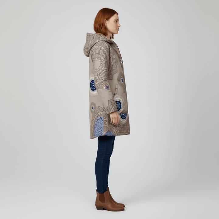 Lange Taillierte Kapuzenjacke - Philine