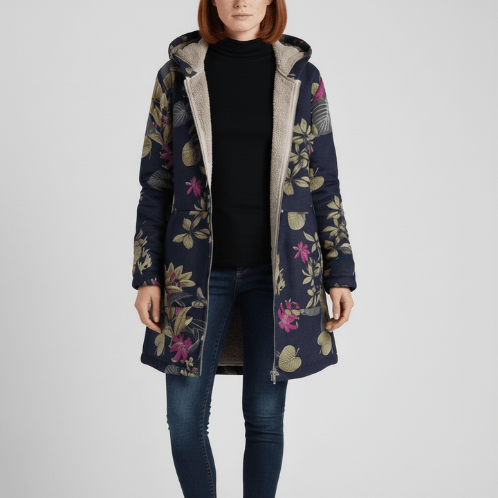 Lange Taillierte Kapuzenjacke - Philine