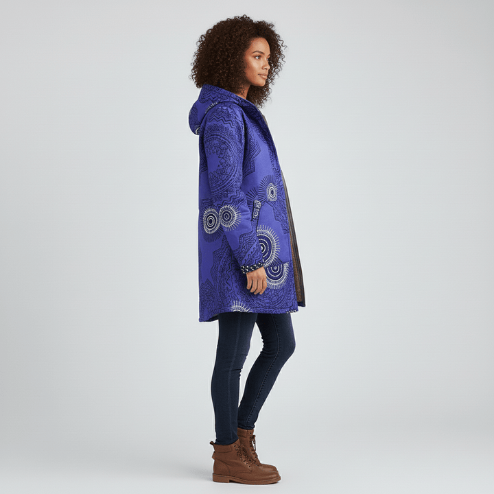 Lange Taillierte Kapuzenjacke - Philine