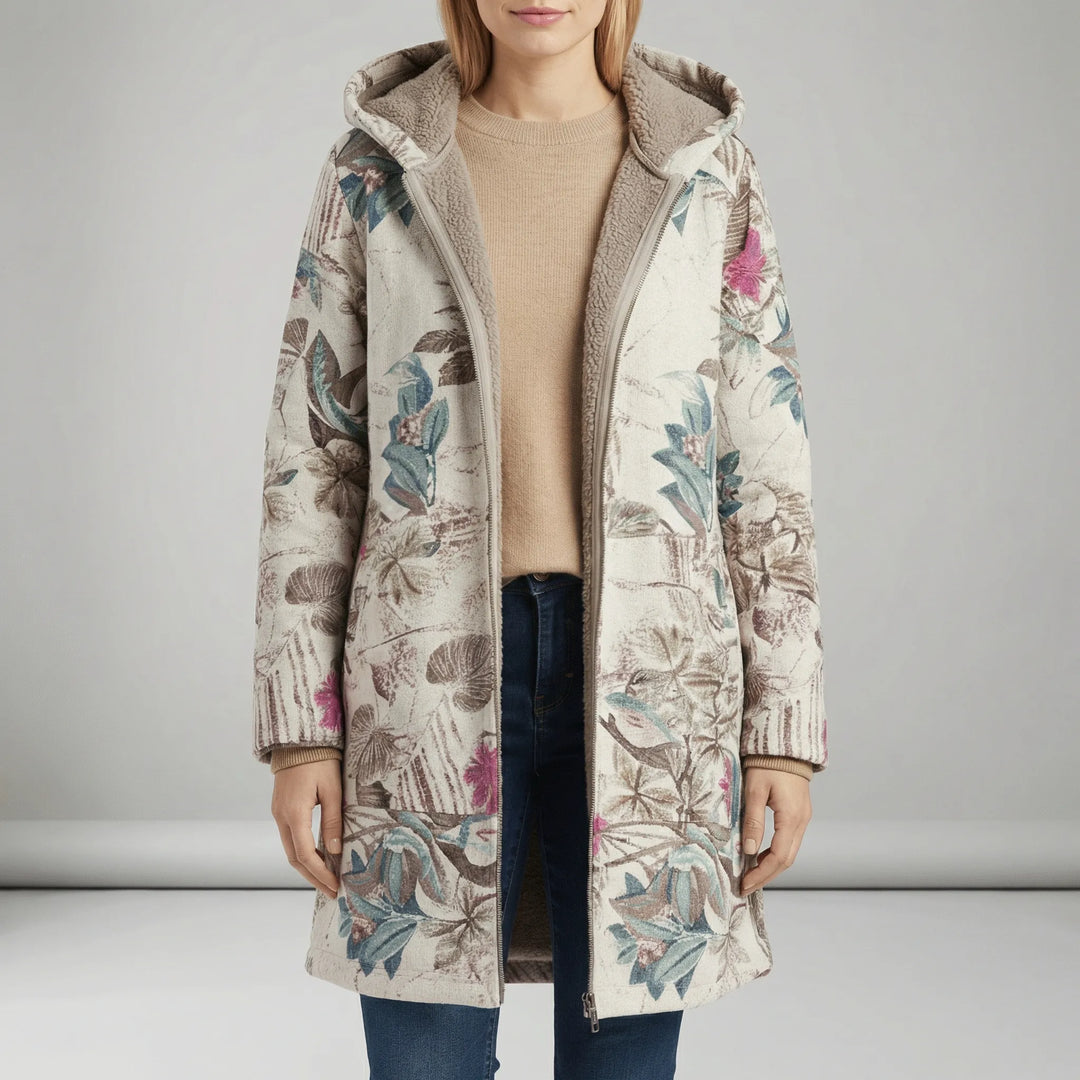 Lange Taillierte Kapuzenjacke - Philine