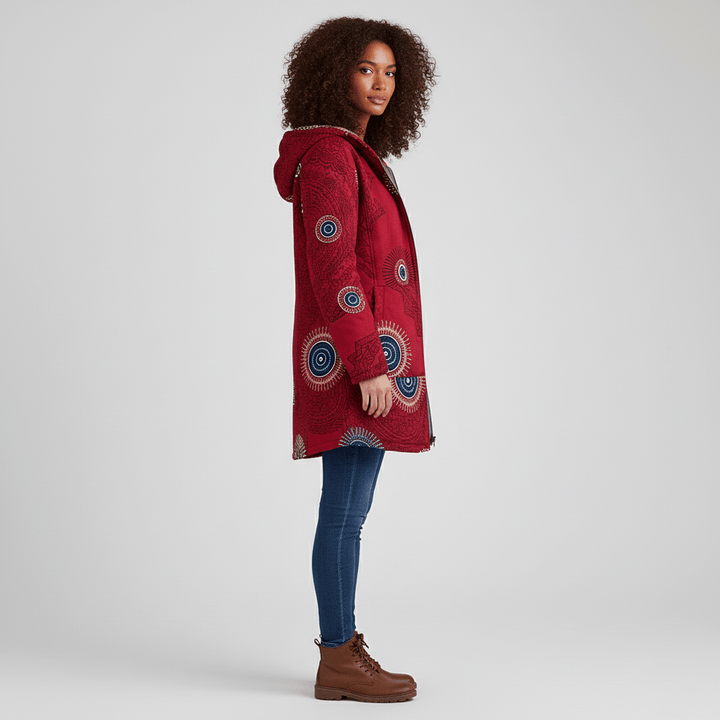 Lange Taillierte Kapuzenjacke - Philine