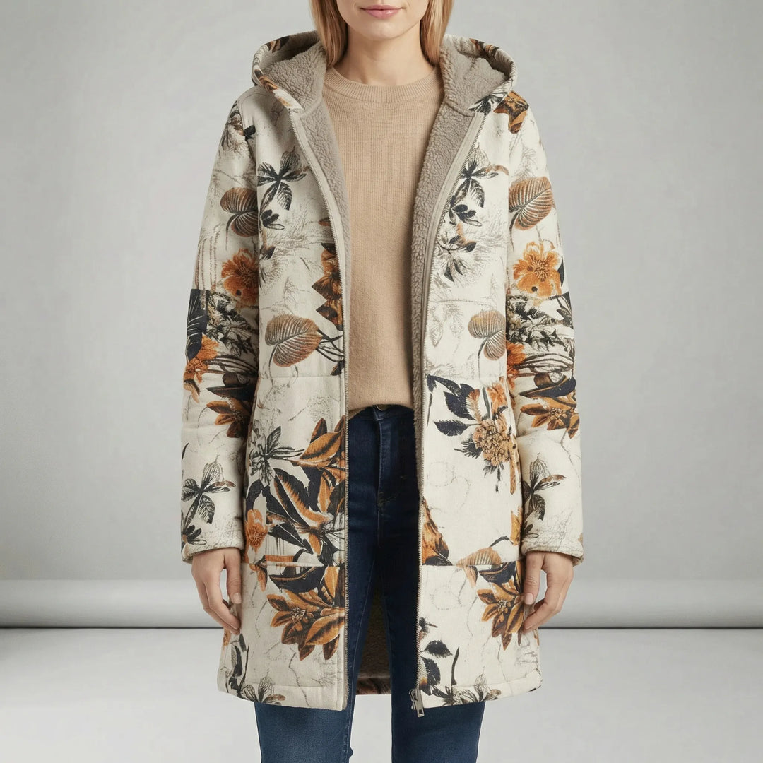 Lange Taillierte Kapuzenjacke - Philine