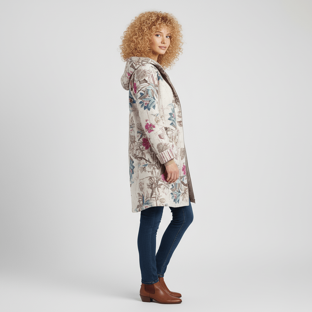 Lange Taillierte Kapuzenjacke - Philine