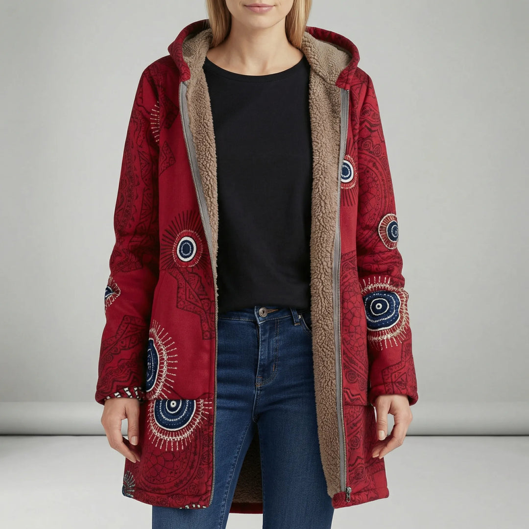 Lange Taillierte Kapuzenjacke - Philine