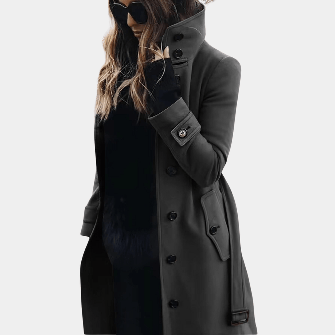 Langer Taillierter Trenchcoat - Alicia