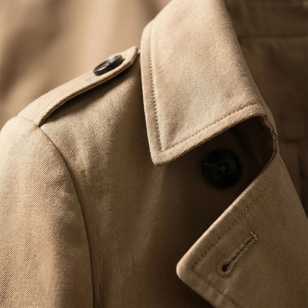Langer Taillierter Trenchcoat - Alicia