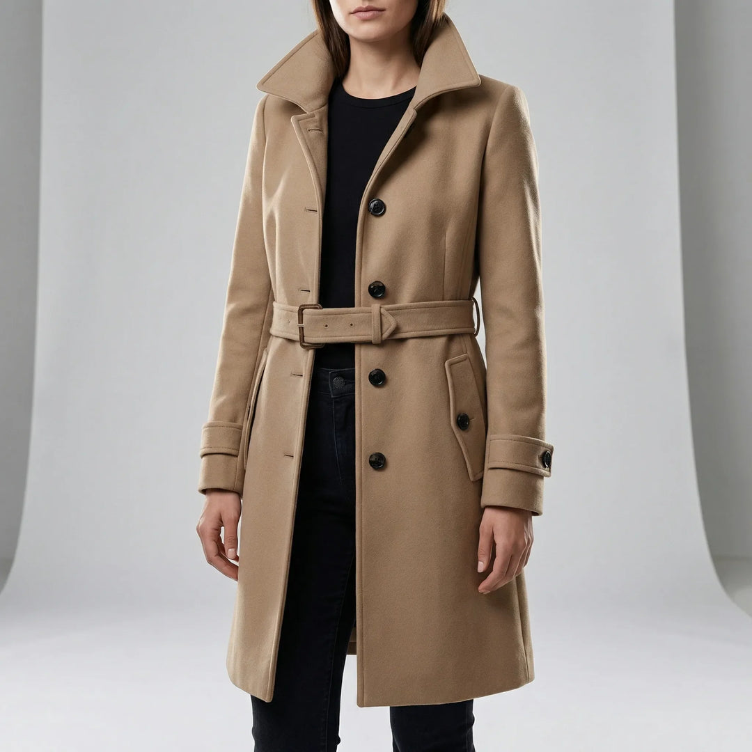 Langer Taillierter Trenchcoat - Alicia