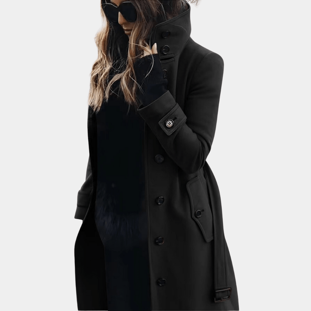 Langer Taillierter Trenchcoat - Alicia
