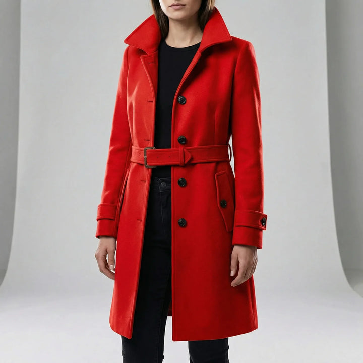 Langer Taillierter Trenchcoat - Alicia