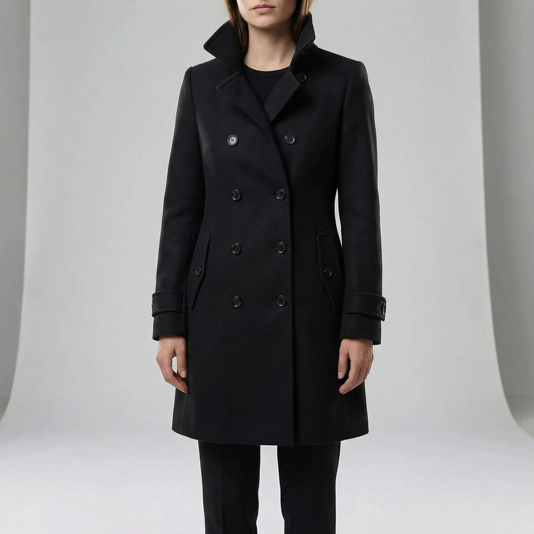 Langer Taillierter Trenchcoat - Alicia
