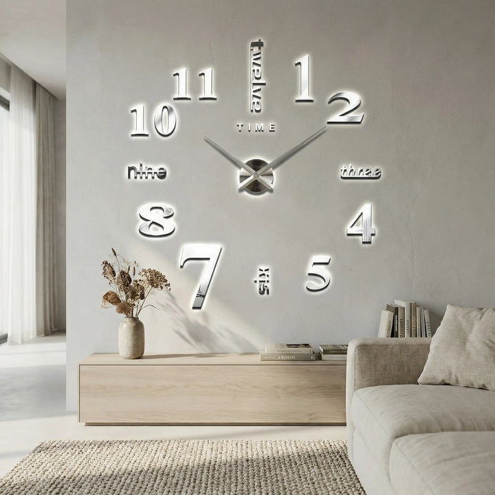 Large Decorative Wall Clock - ReflectaLux