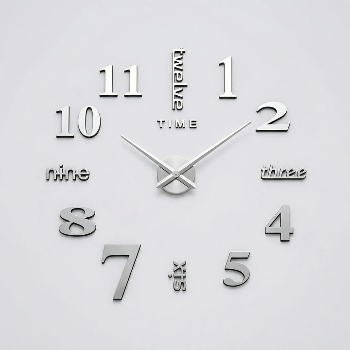 Large Decorative Wall Clock - ReflectaLux