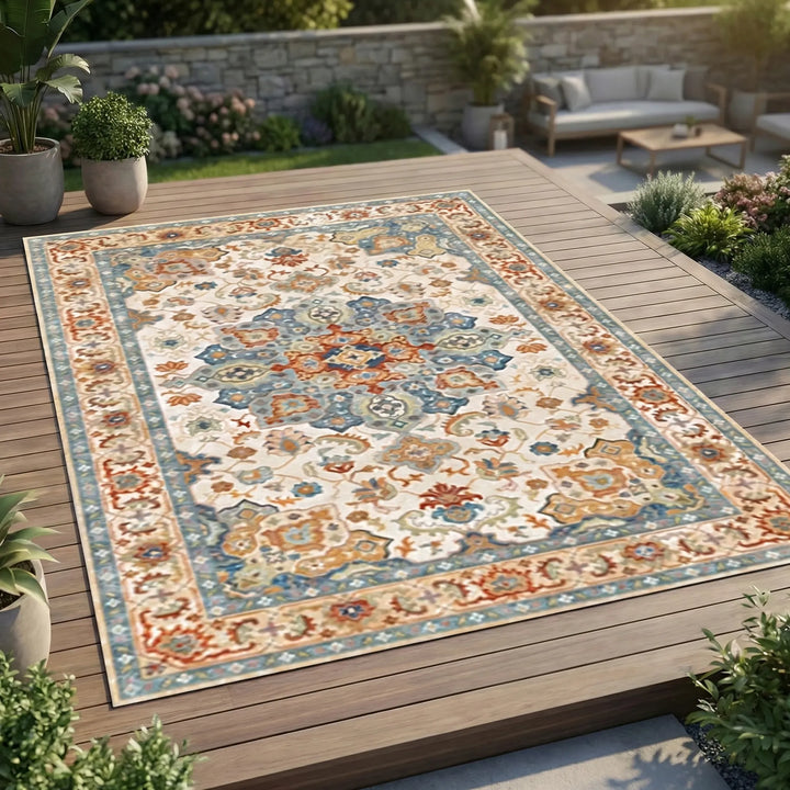 Large Patterned Outdoor Rug - Bohemara