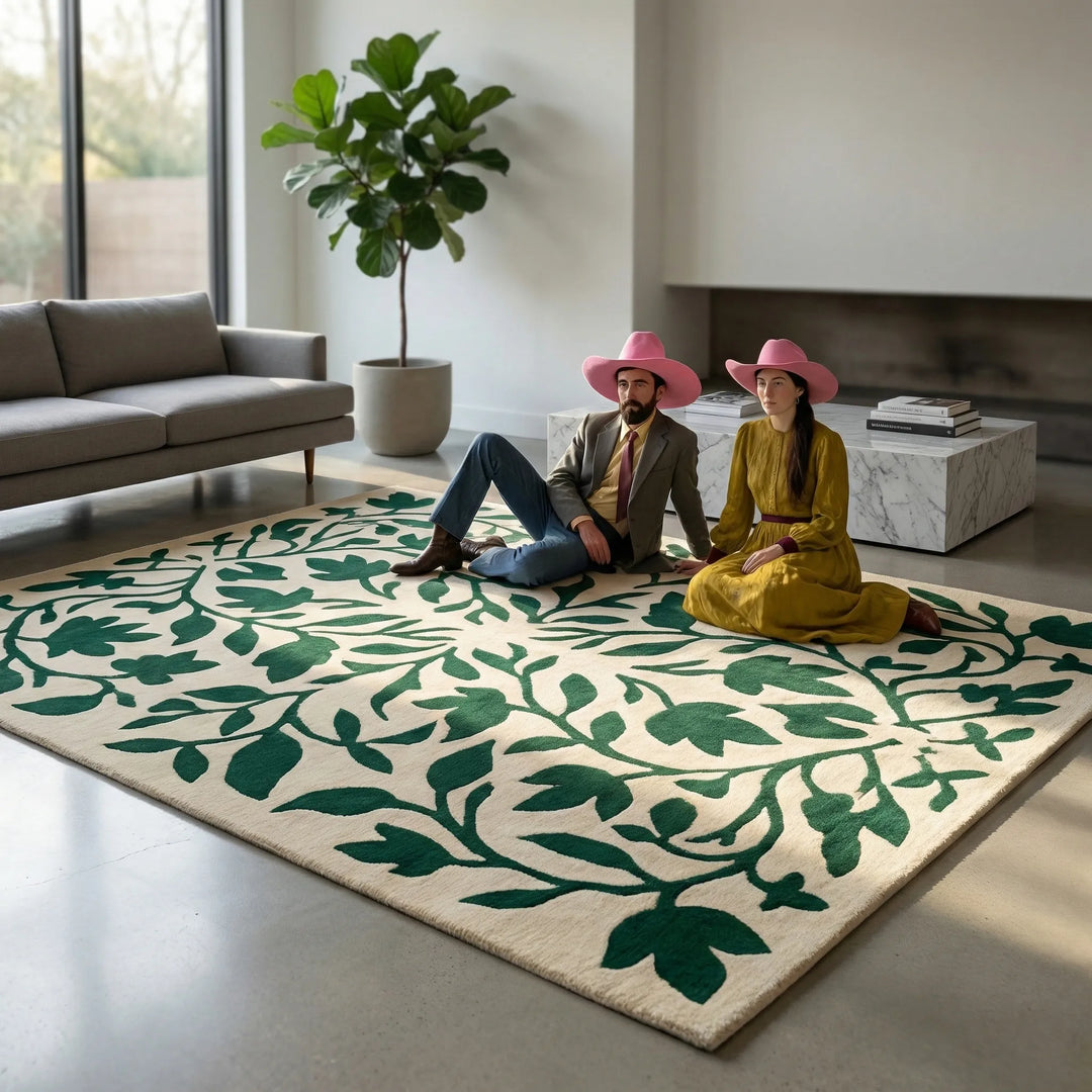Large Vintage Art Area Rug - ArtelloRug
