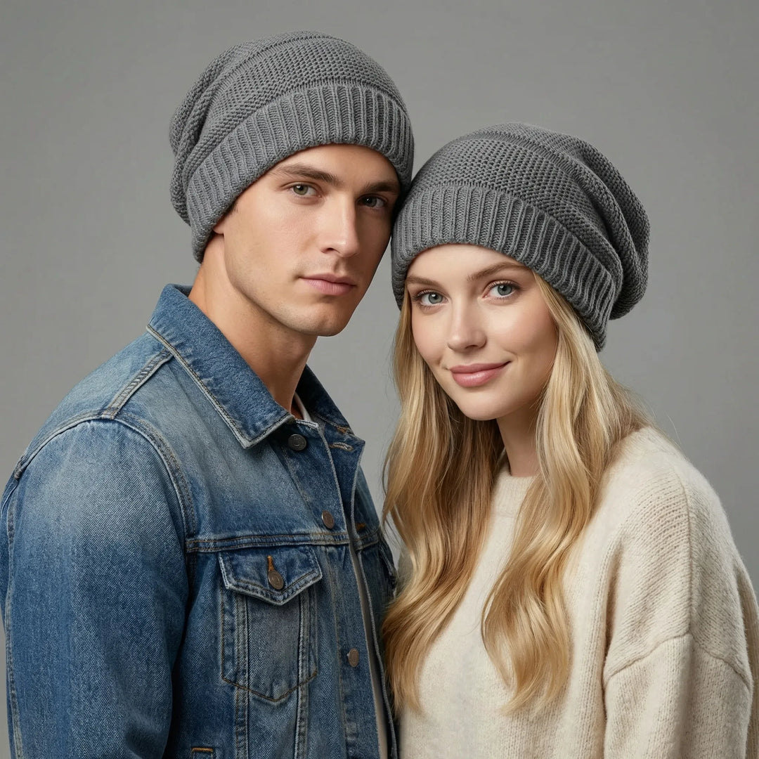Lässige Slouchy-Strickmütze - Charlie