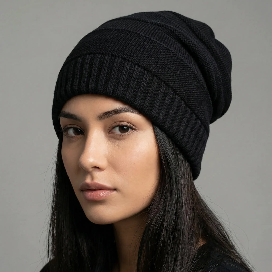 Lässige Slouchy-Strickmütze - Charlie