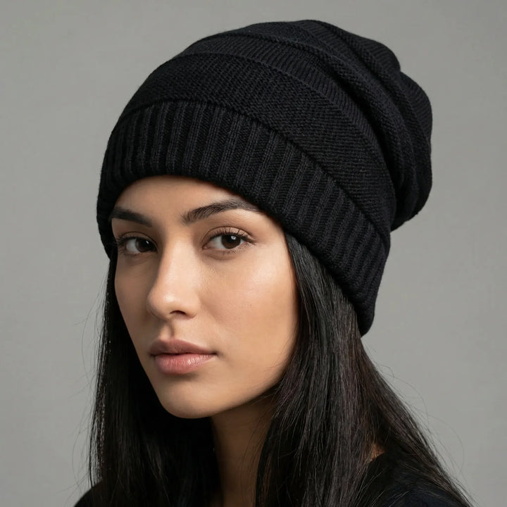 Lässige Slouchy-Strickmütze - Charlie