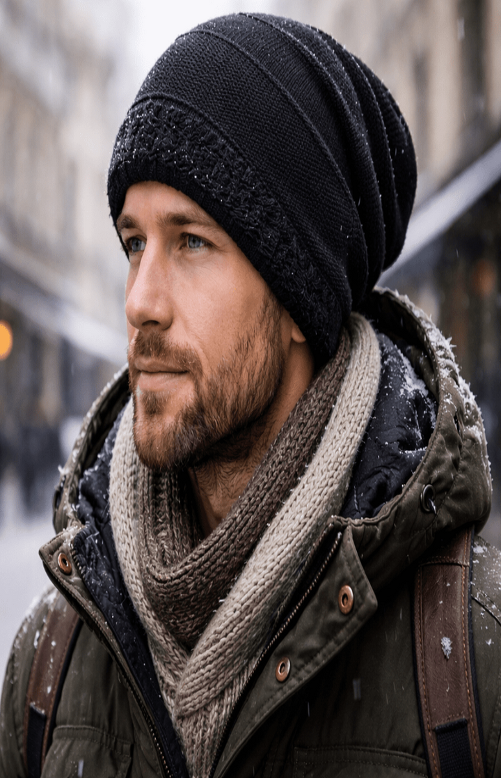 Lässige Slouchy-Strickmütze - Charlie