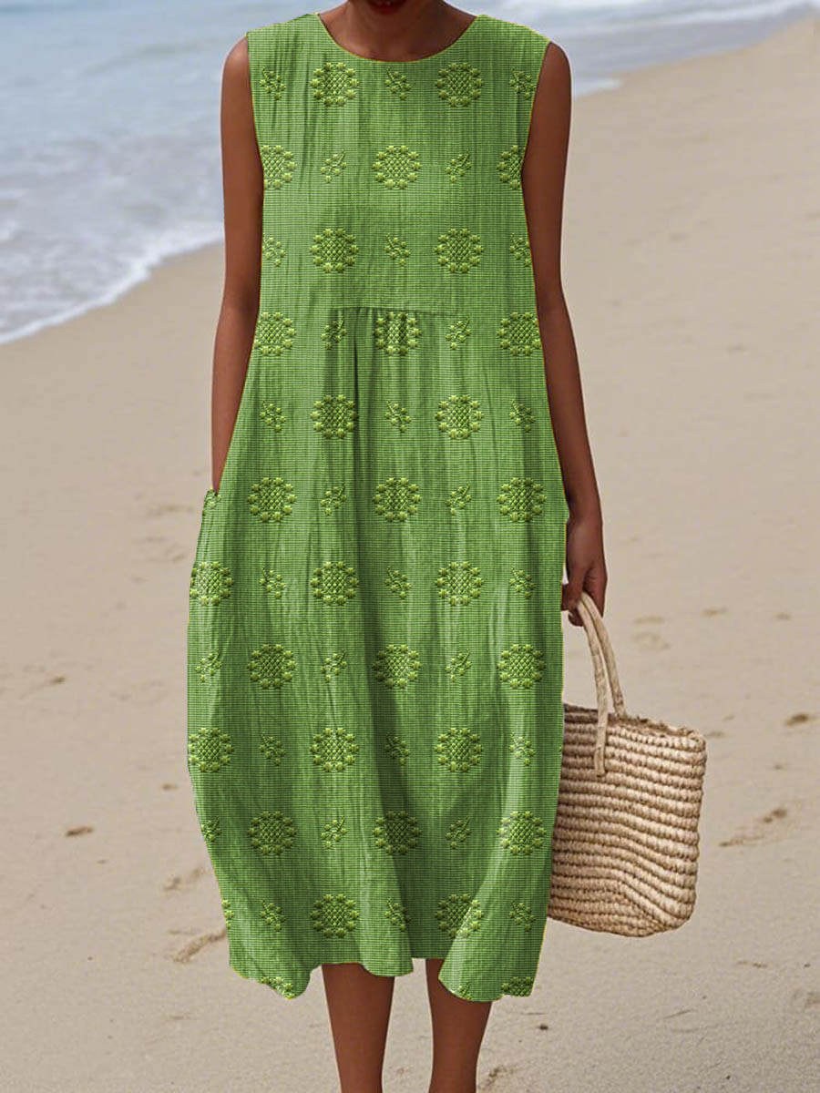 Lässiges Sommerkleid Mit Taschen - Carina