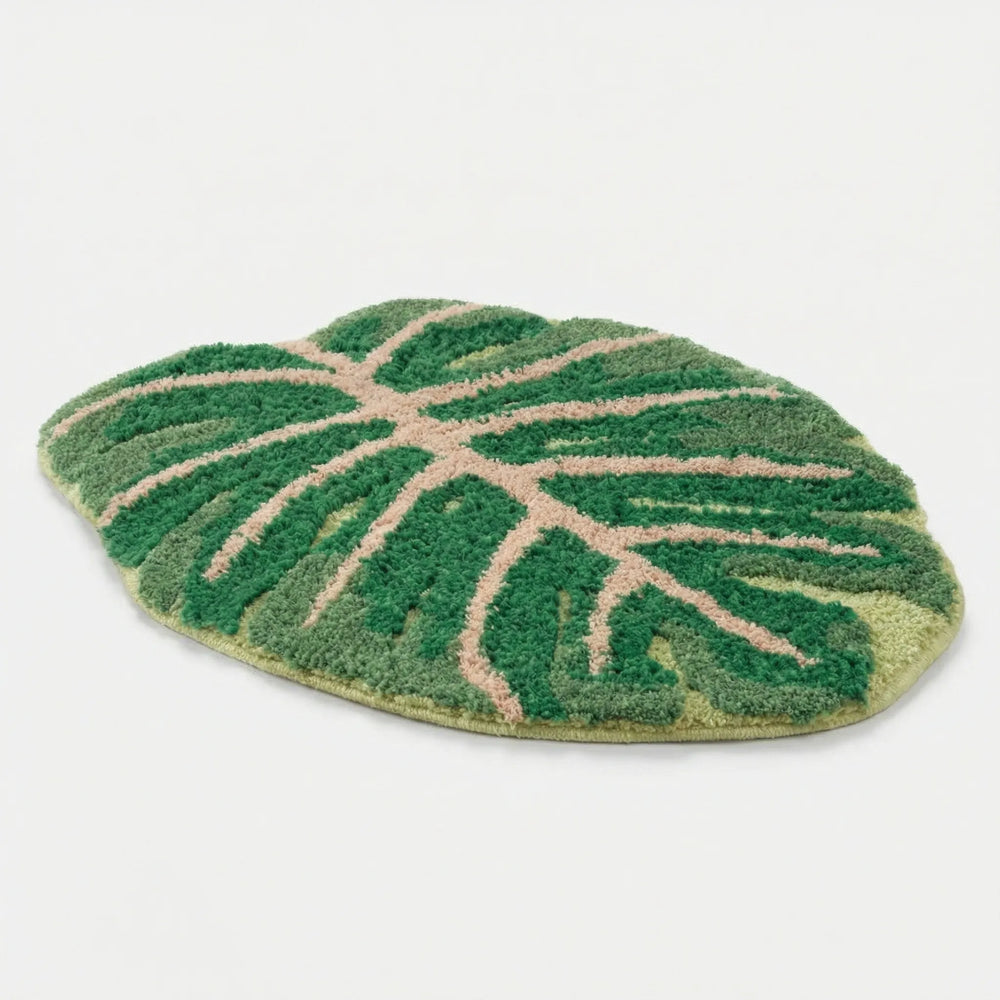 Leaf Shaped Decorative Rug - Verdelleaf