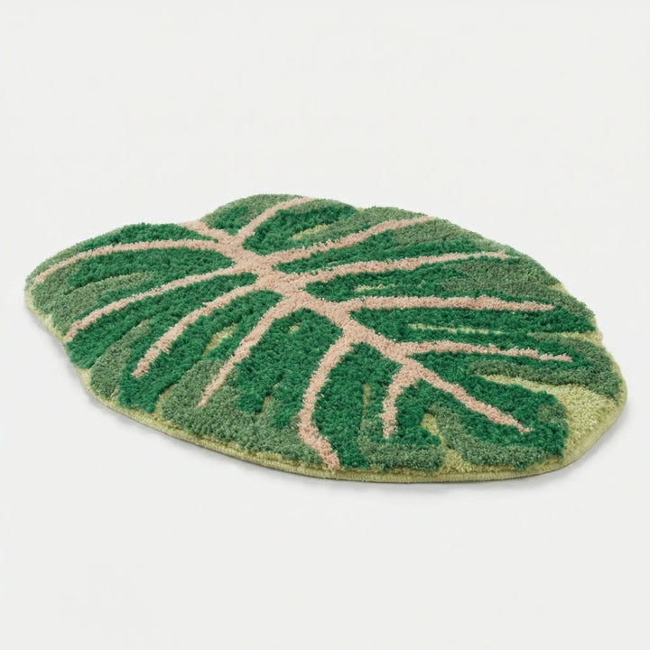 Leaf Shaped Decorative Rug - Verdelleaf
