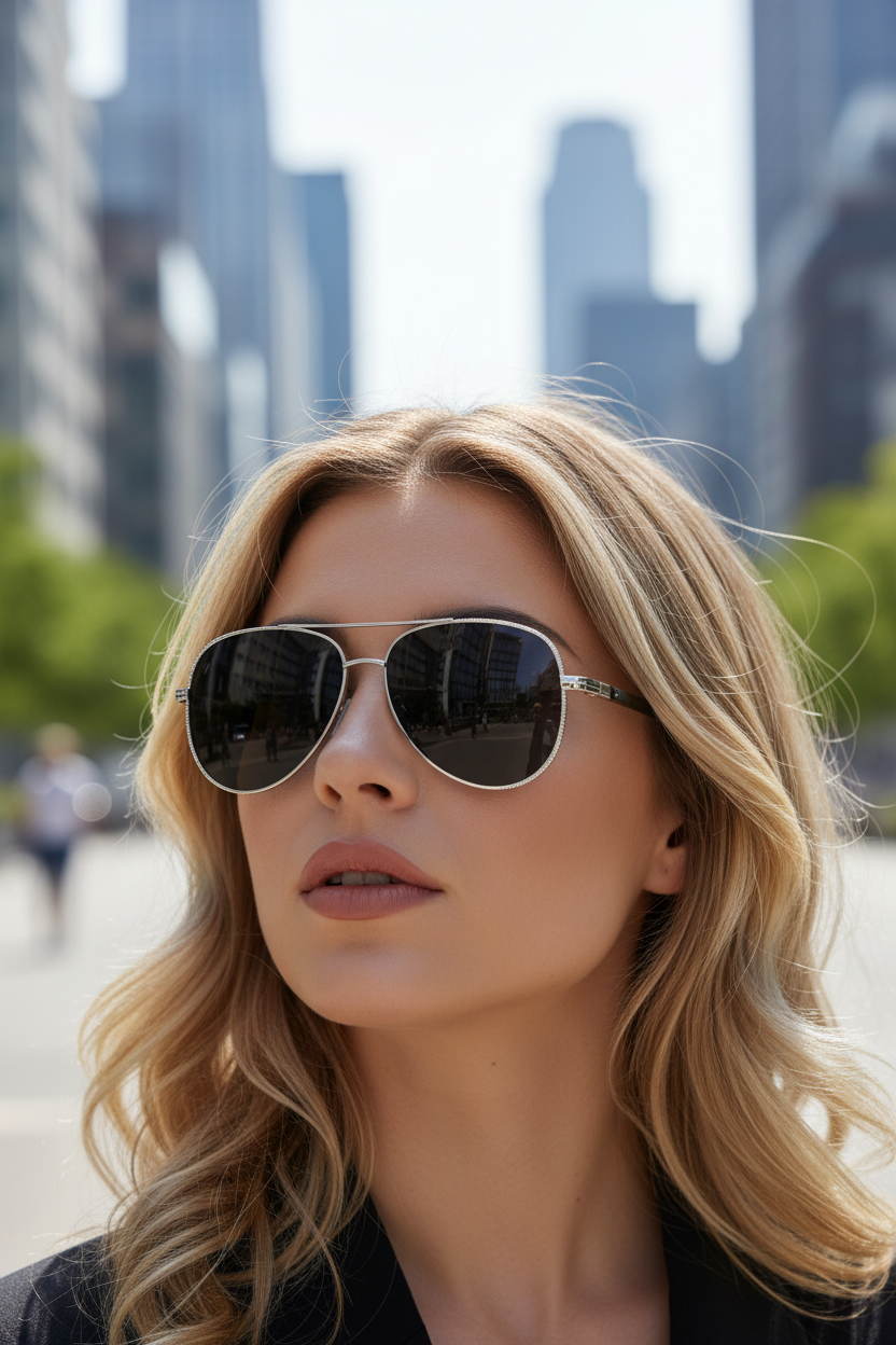Leichte Aviator-Sonnenbrille - Marleen
