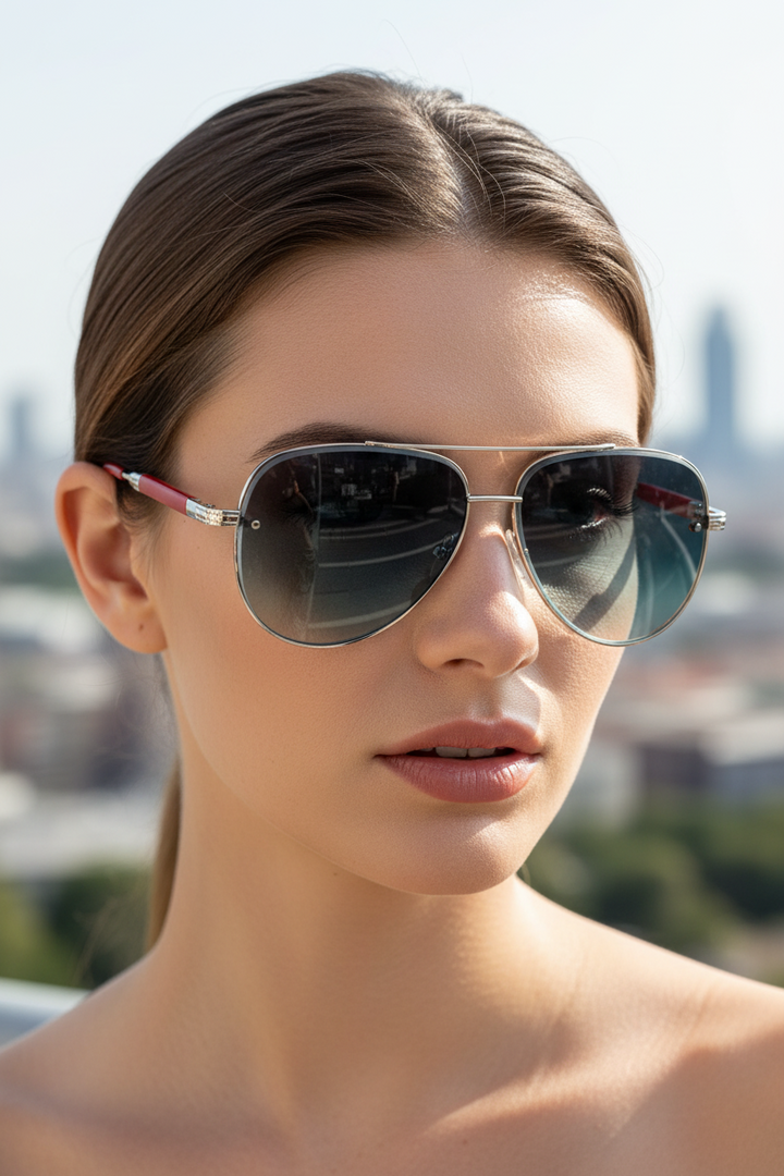 Leichte Aviator-Sonnenbrille - Marleen