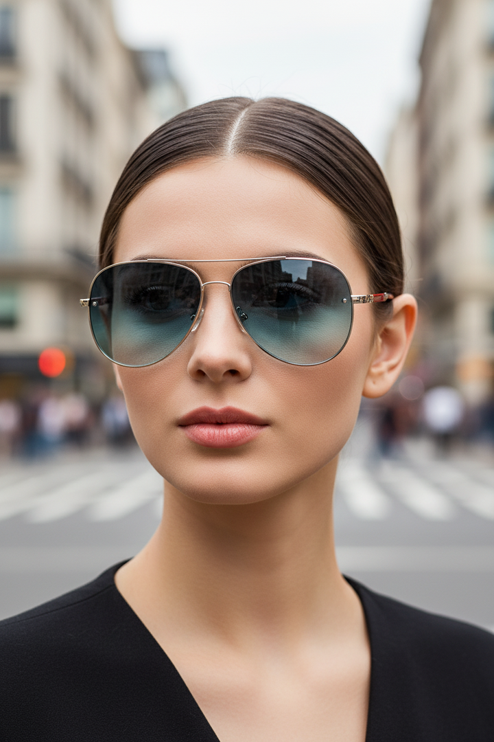 Leichte Aviator-Sonnenbrille - Marleen