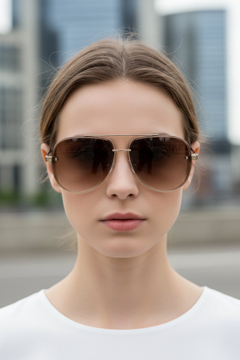 Leichte Aviator-Sonnenbrille - Marleen
